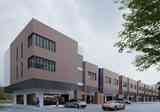 AADPT Business Hub — architectural corner perspective